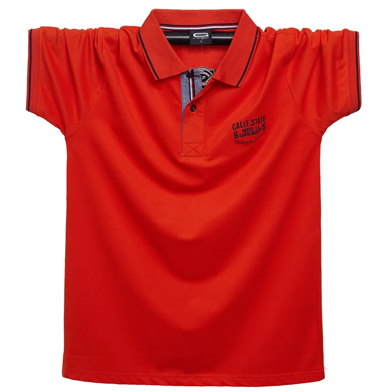 Мужская рубашка поло из чистого хлопка с коротким рукавом|Поло| |