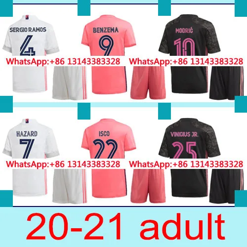 

20 21 Top Quality shirt MARCELO Real MadridES shirt JOVIC new home away third 2020 2021 BENZEMA MODRIC HAZARD VALVERDE