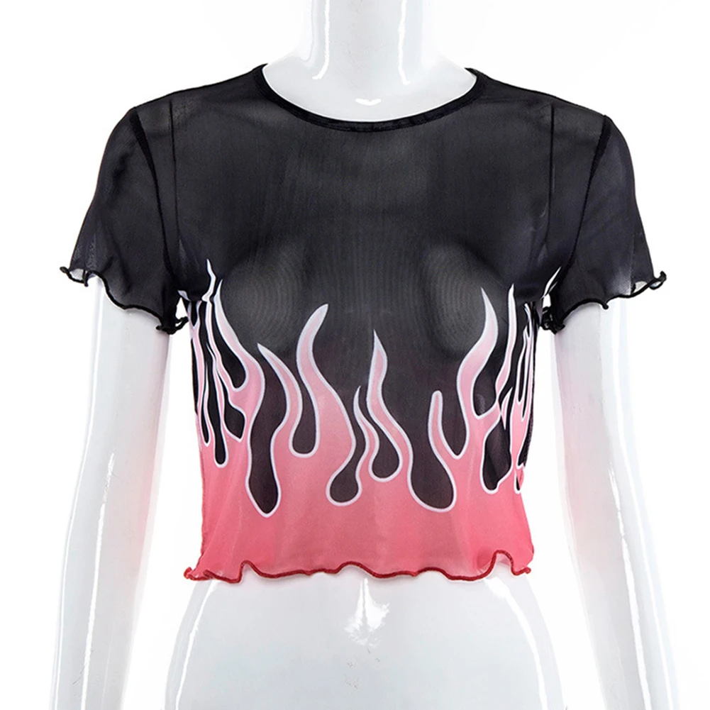 Летний привлекательный короткий рукав облегающий женский укороченный топ с