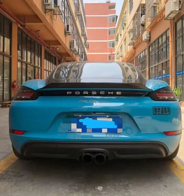 Заднее крыло автомобиля из углеродного волокна оформление заднего багажника