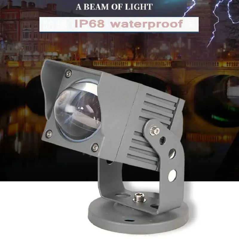 Светодиодный точечный светильник светит лучом чтобы снимать на дальние
