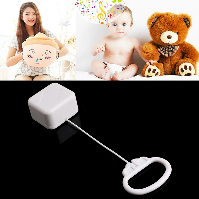Pull String Cord Music Box White Baby Bed Bell Kids Toy Random Songs BX0D | Игрушки и хобби