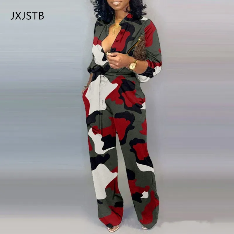 7 цветов женские камуфляжные комбинезоны с принтом размера плюс облегающие