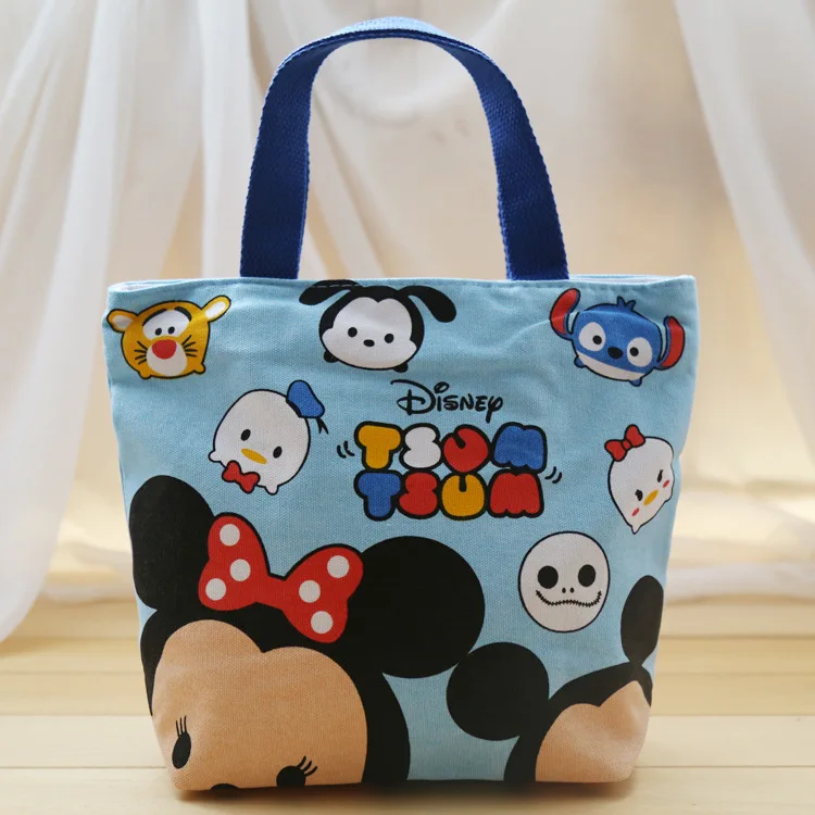 

Disney Handbags Cute Cartoon Anime Printing Mickey Mouse Casual Bag Mickey Minnie Portable Canvas Bags for Women Diaper Bag