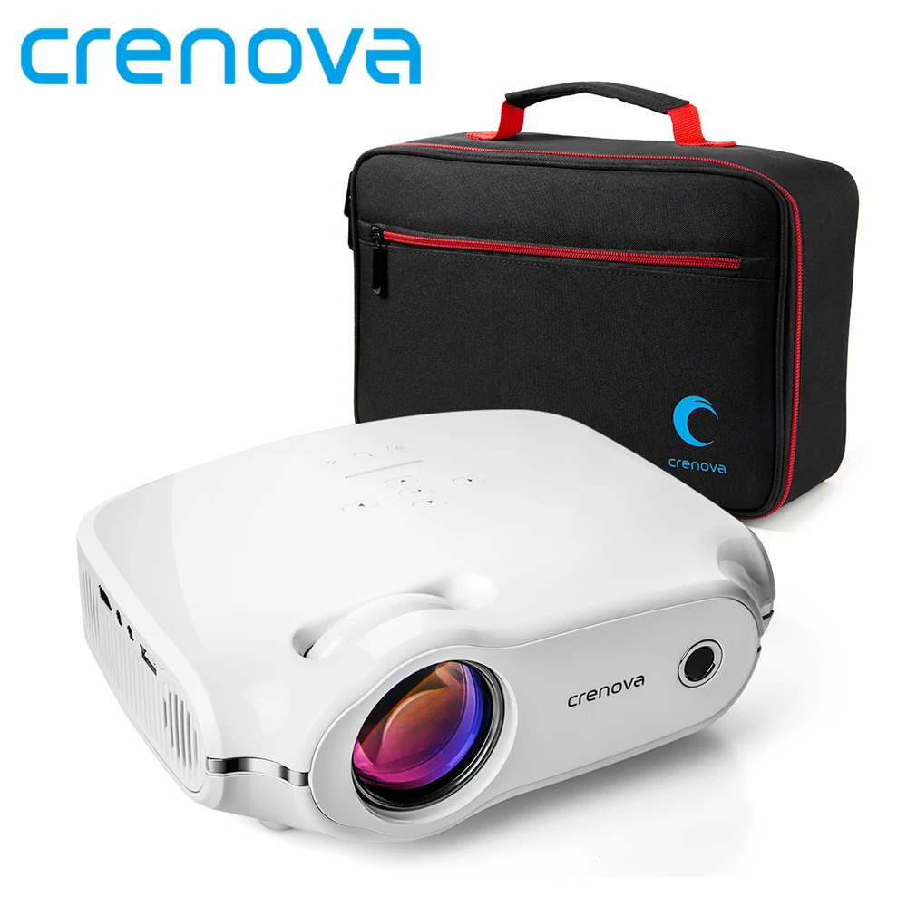 CRENOVA XPE498 Лучшая Продажа Android 7 1 OS 3200 люмен яркость видео проектор с Wi Fi Bluetooth