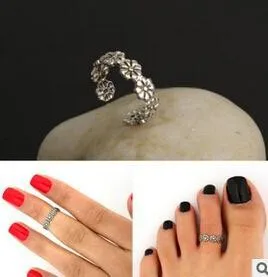 Женское Винтажное кольцо в форме цветка ромашки Пляжное ювелирное изделие стиле