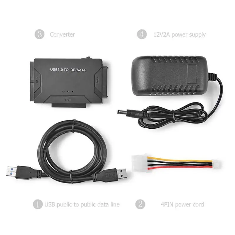 USB3.0 для SATA/IDE универсальный конвертер 2,5 дюймов 3,5 дюймов внешний жесткий диск коробка адаптер кабель 5 Гбит/с Высокая скорость для ПК ноутбука