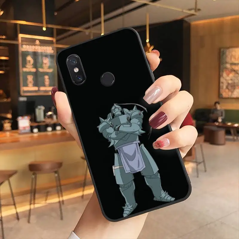 

Fullmetal Alchemist Phone Case Black For Xiaomi 6X 8 8Lite 9T 10 10Lite Note 8 8T 9Pro 9Promax Cases
