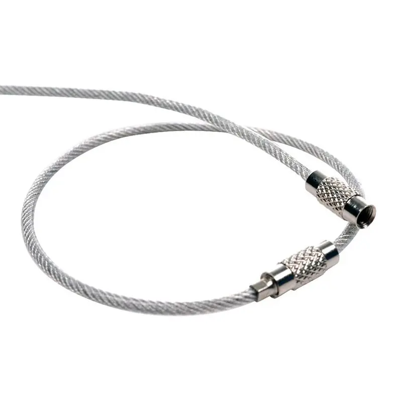 20 Pack Silver Ультра жесткие струны из нержавеющей стали провода багажные бирки петли