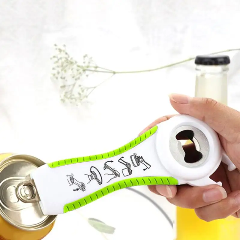 2 шт открывалка для бутылок многофункциональная нержавеющая сталь пластик 4/5 в 1