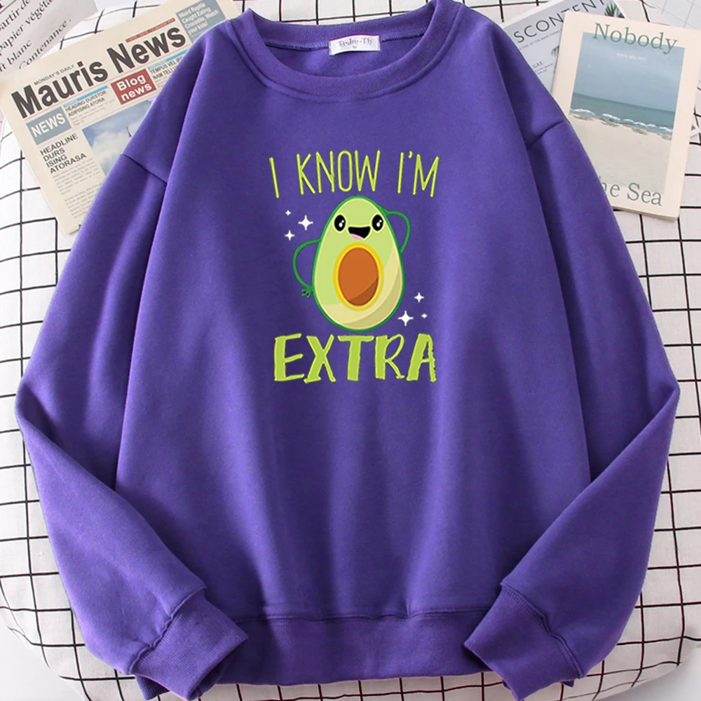 Мужской свитер I Konw Экстра Забавный авокадо мультяшный принт спортивный мужской