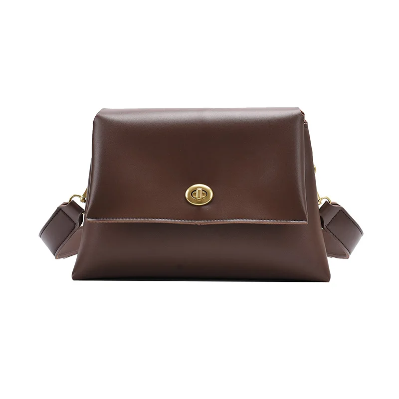 

Small Solid Color Pu Leather Crossbody Bags for Women 2021 Spring Shoulder Bag Lady Branded Trending Handbags and Purse