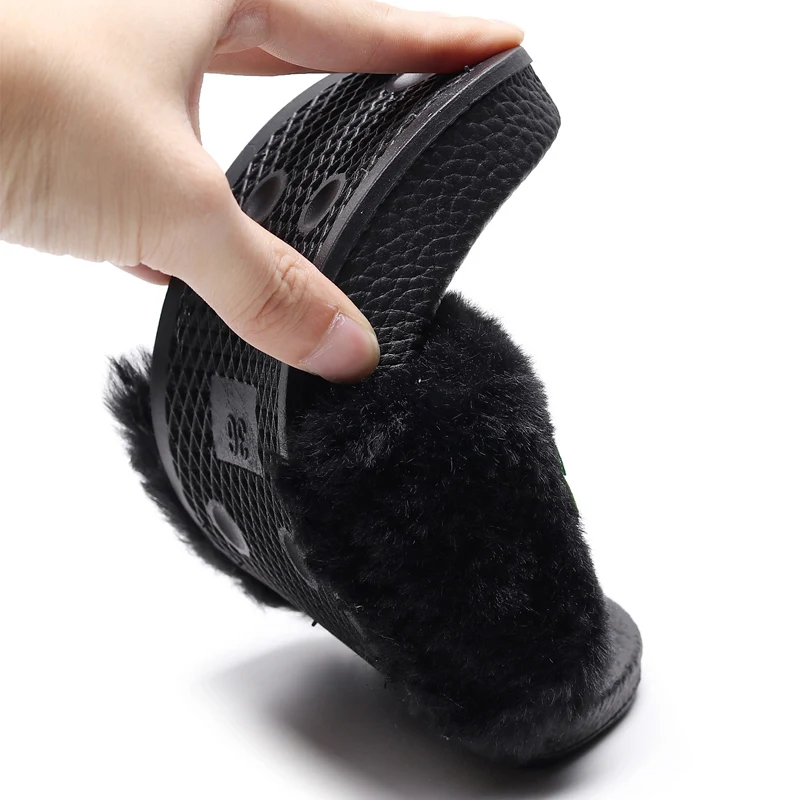 Рождественский подарок женские домашние тапочки обувь с искусственным мехом