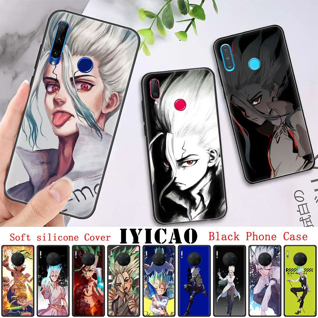 Soft silicone Cover for Huawei P20 P30 Pro Lite P8 P9 P10 Mini P Smart Z Plus 2019 Case Dr.STONE Fitted | Мобильные телефоны и