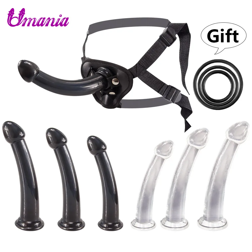 Анальные игрушки женский анальный фаллоимитатор 6 Размеры ремешок на большой