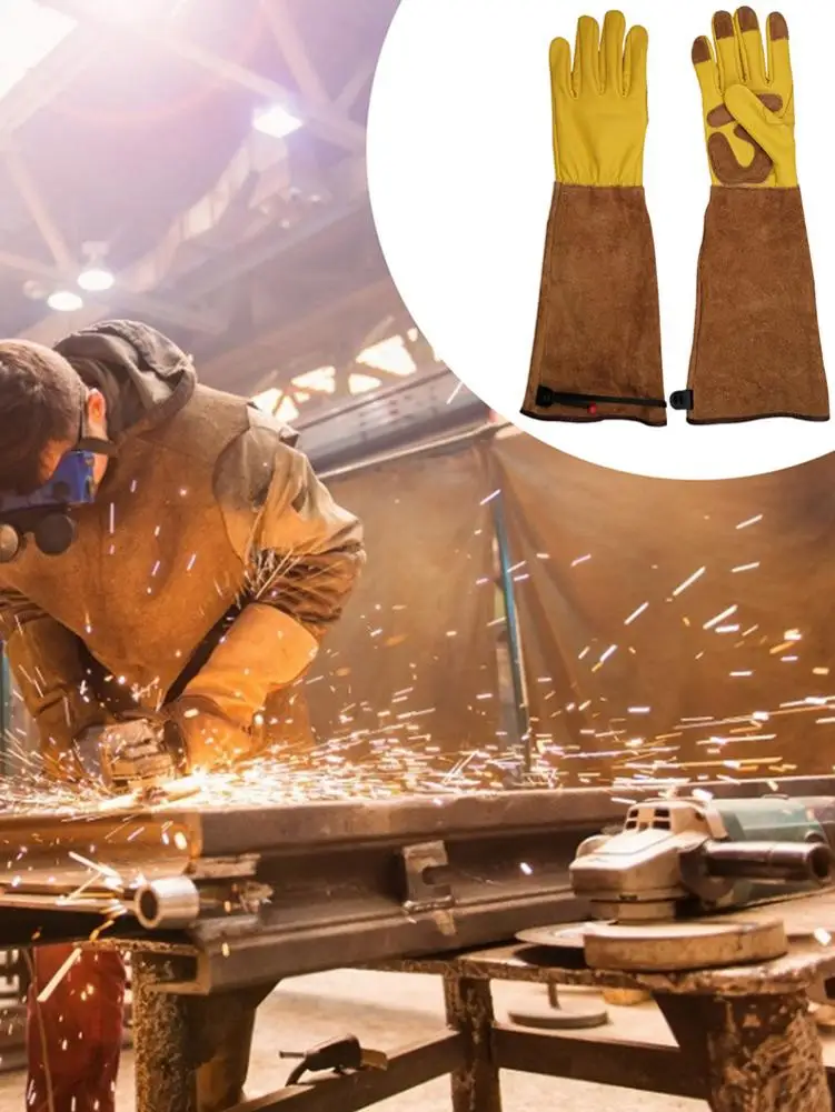 1 Пара Heavy Duty садовые перчатки розы Обрезка перчатку шип доказательство с длинным