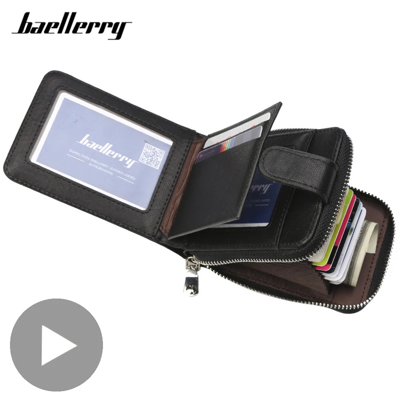 Маленький короткий кошелек для мужчин мужской кредитный деловой держатель монет