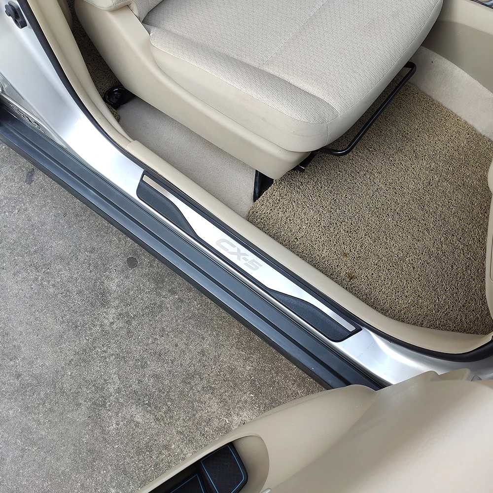 Наклейка для автомобиля Стайлинг Mazda Cx 5 Cx5 защитная Накладка на порог аксессуары