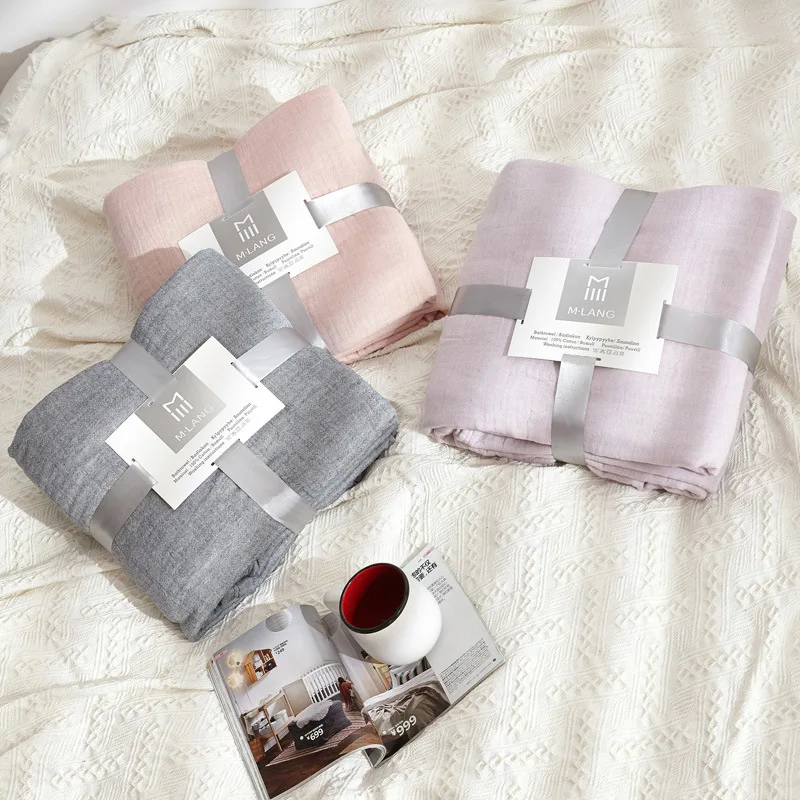 4 слоя хлопка муслин одеяло для кровати диван легкий и мягкий идеально подходит