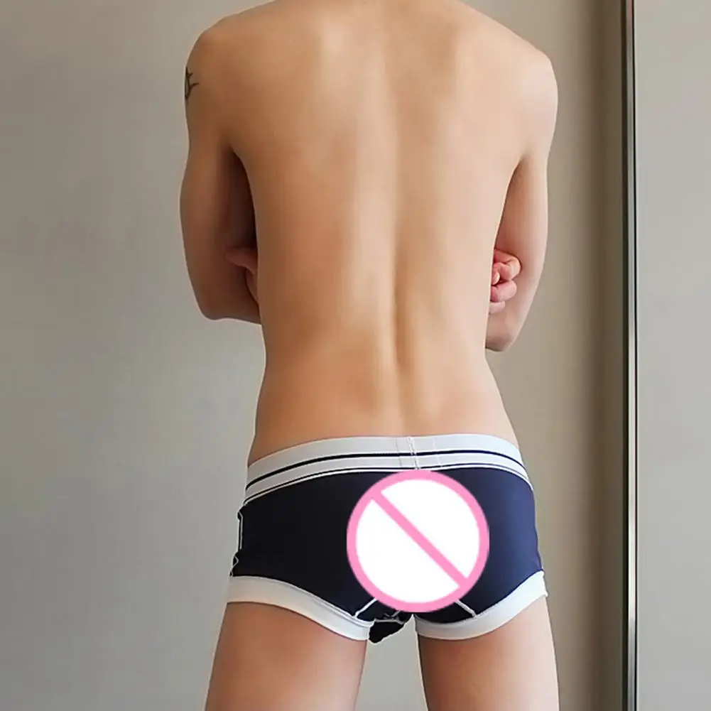 

50% Hot Sale Sexy Boxer Briefs Jockstrap G-string Back Cutout Hole Underwear Thong for Men Daily Wear