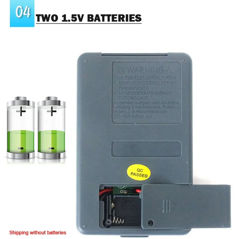 Мини-мультиметр HONEYTEK цифровой тестер переменного/напряжения и тока карманный