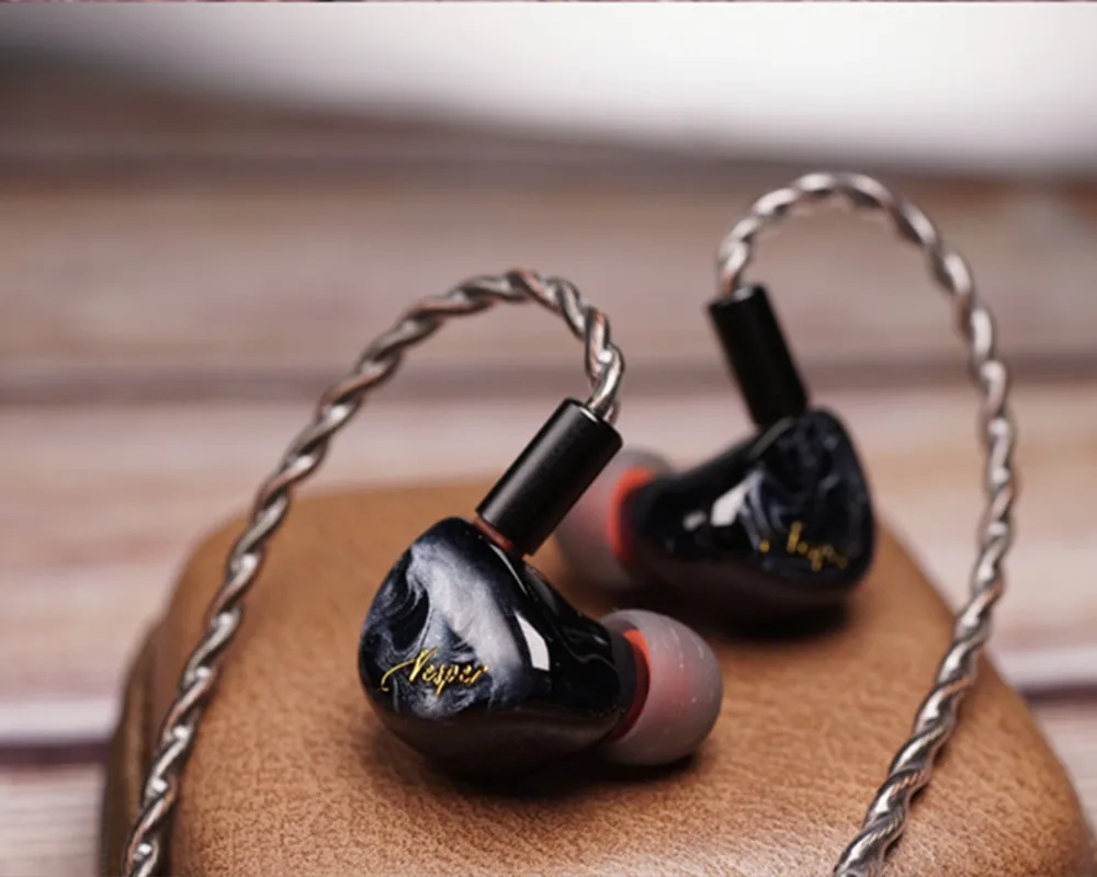 QOA Vesper 1BA + 1DD гибридные наушники вкладыши Hi Fi DJ монитор гарнитура со съемным