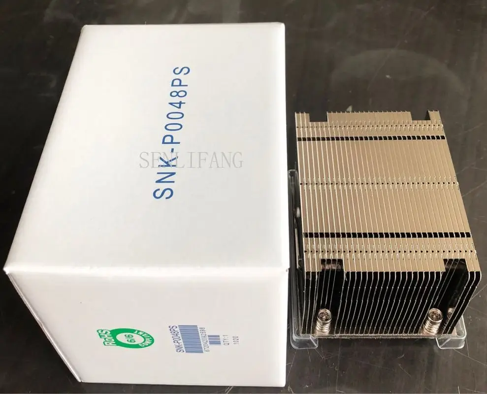 Серверный радиатор для процессора SNK-P0048PS X9 X10 2U пассивный кулер для процессора узкий ILM LGA2011 2U пассивный радиатор для розеток LGA 2011