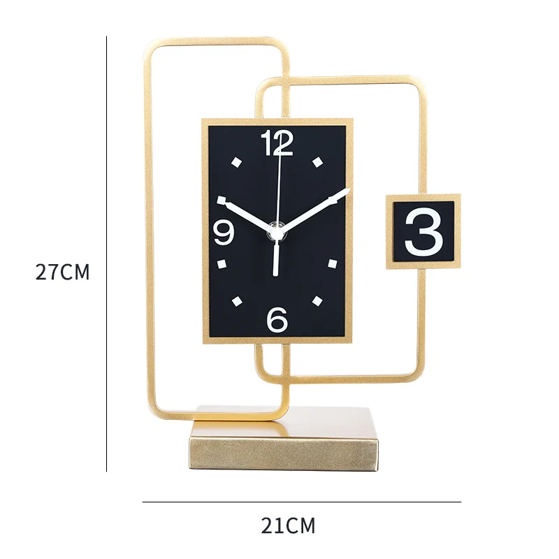 creativity metal table clock luxury modern design electronic digital clock table office standing masa saati home decor ek50tc free global shipping