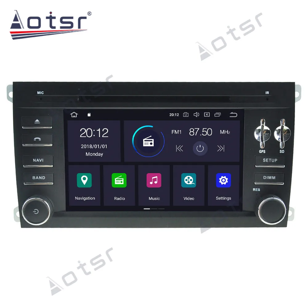 Автомобильное радио Aotsr Android 10 0 4 + 64 ГБ GPS-навигация DSP для Porsche Cayenne 2003-2010