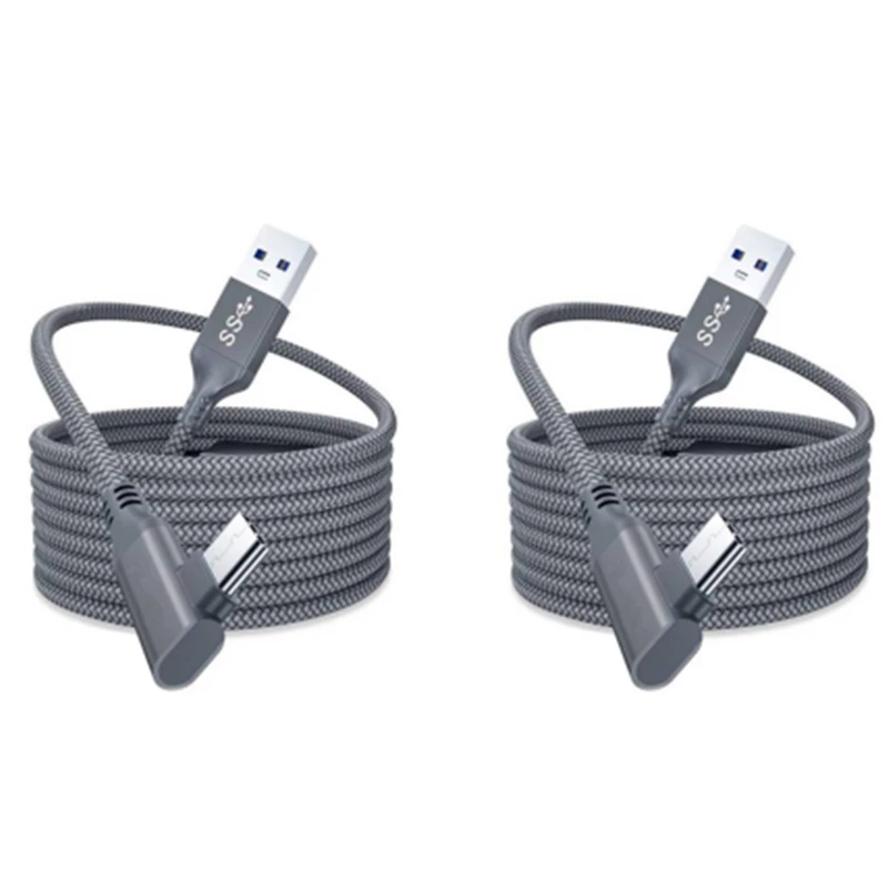

Зарядное устройство кабель для Oculus Quest 2 подключения гарнитуры USB 3,0 Тип C линия передачи данных передачи Тип с разъемами типа C и USB-A Шнур Очки ...