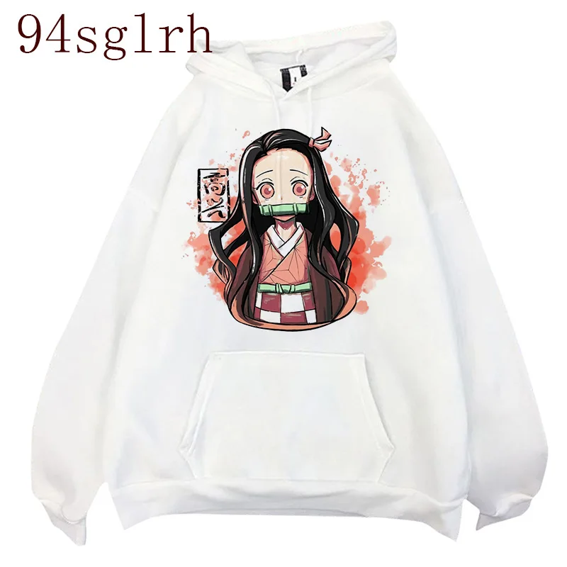 

Толстовка мужская с капюшоном, мультяшный принт унисекс, демоническая Slayer, топы, популярный японский аниме Tanjirou Kamado, графические свитшоты