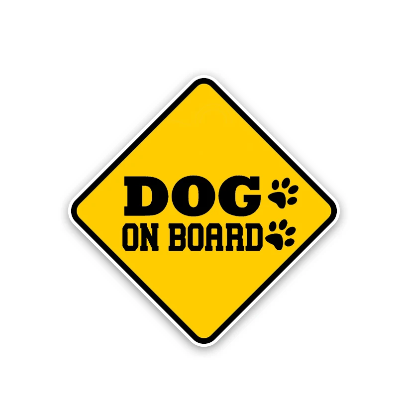 

DOG ON BOARD Decal Warning PVC Car Sticker for Toyota Volkswagen Renault Opel Seat VW Nissan Suzuki,15cm*15cm