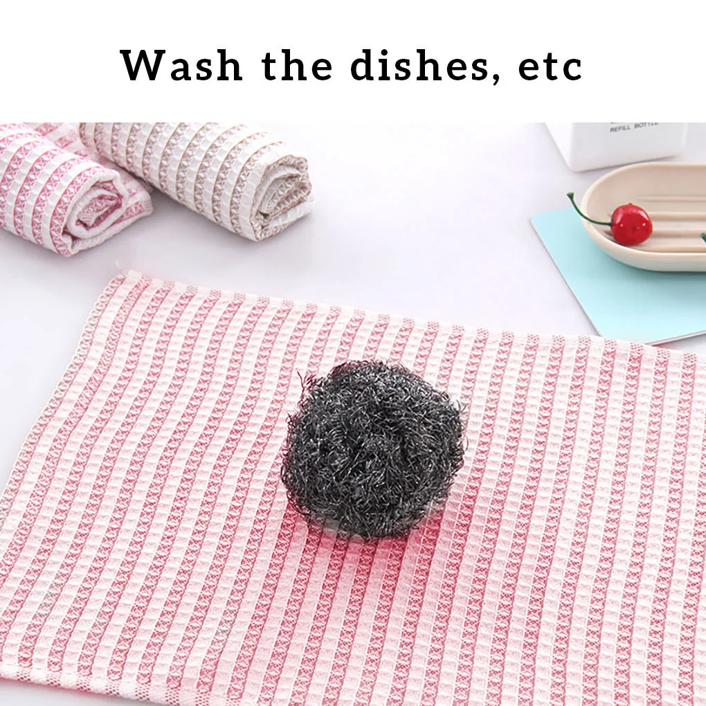 

8Pcs Kitchen Anti-Grease Wiping Rags Efficient Fish Scale Wipe Cloth Cleaning Cloth Home Washing Dish Cleaning Towel