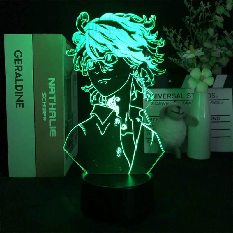 

Tokyo Revengers Hanemiya Kazutora Nightlight Lamp Alarm Clock Base Light Japanese Anime Manga Dropship Living Room Children