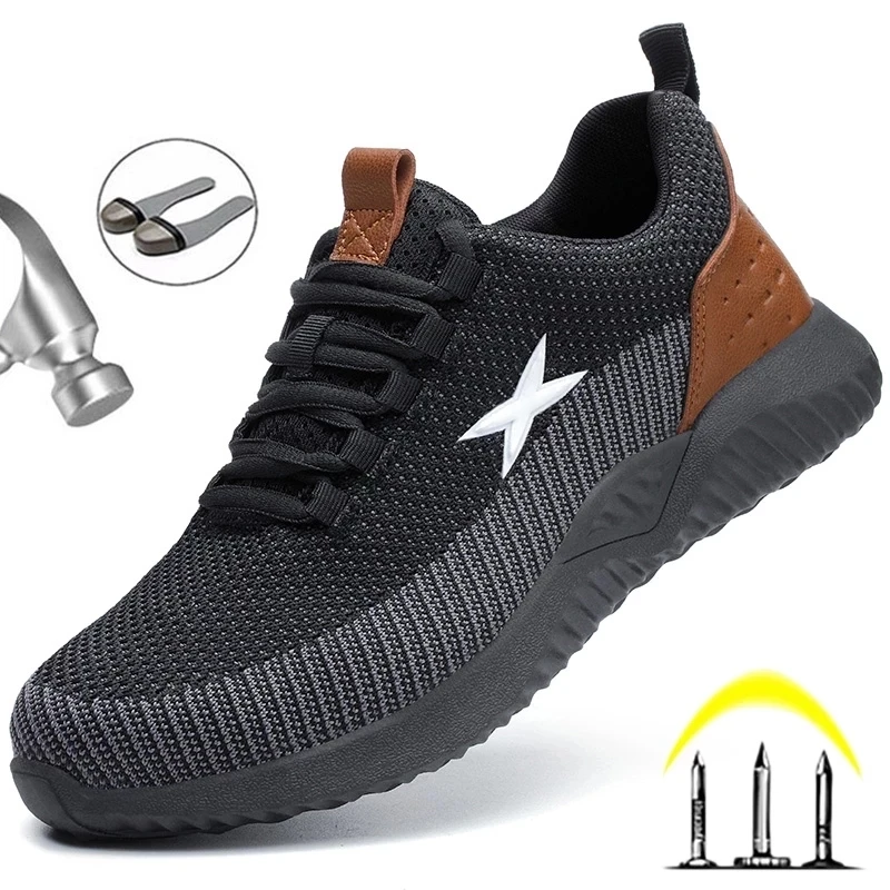 

Men's safety shoes, steel toe cap work safety boots, anti-puncture work shoes, work shoes, men's breathable men's boots
