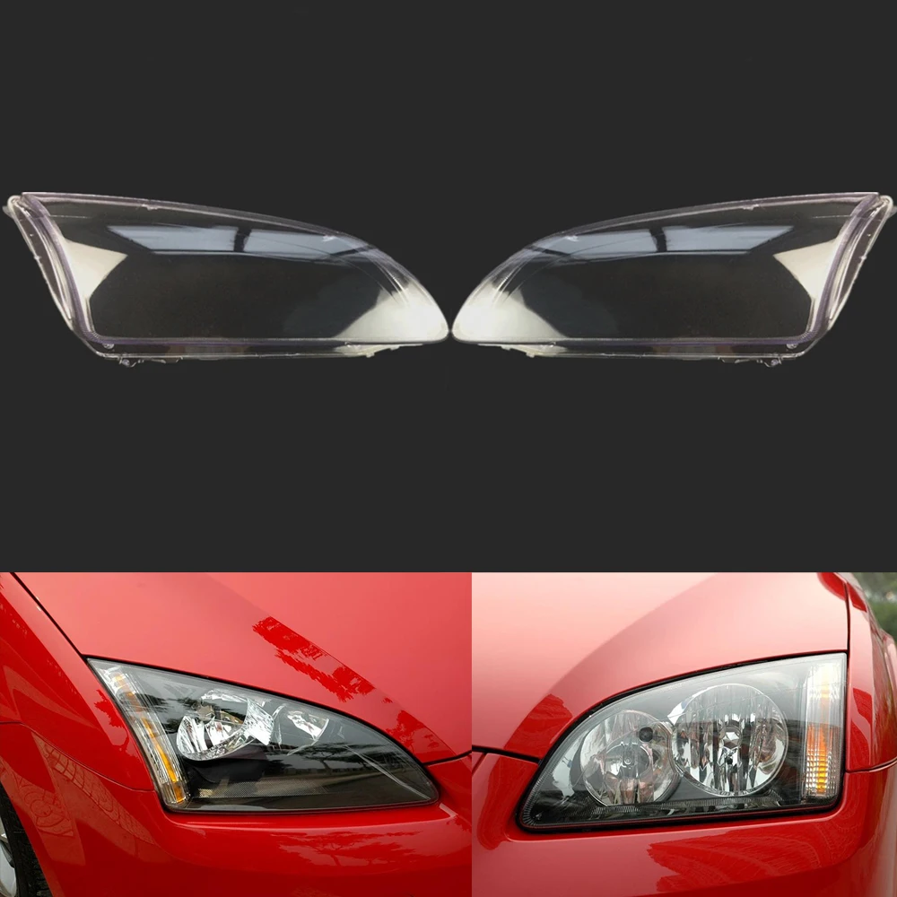 Для Ford Focus 2005 2006 2007 2008 рассеиватель фар для автомобильных фар - Цвет: A Pair