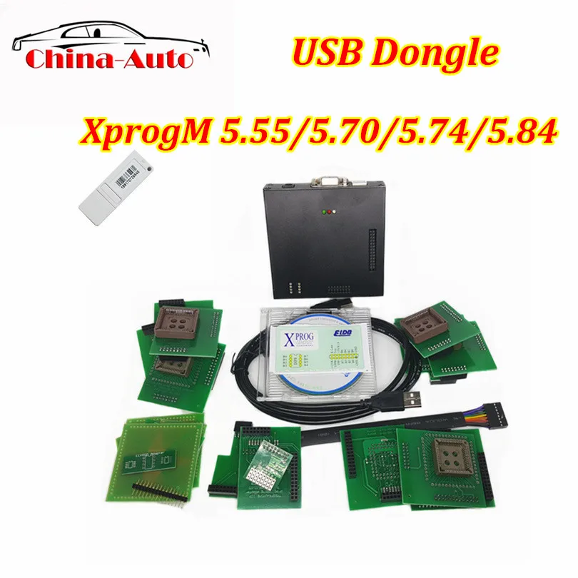 Новейшие Xprog V5.84 Автомобильные диагностические кабели XProg M V5.55 коробка ECU
