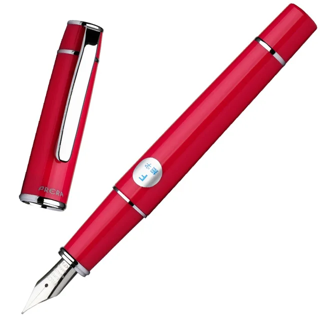 Red Pilot FPR-3SR Prera авторучка F Tip/M Tip канцелярские принадлежности Школьные и офисные ручки(авторучка+ Конвертер 20) 1 шт - Цвет: Red