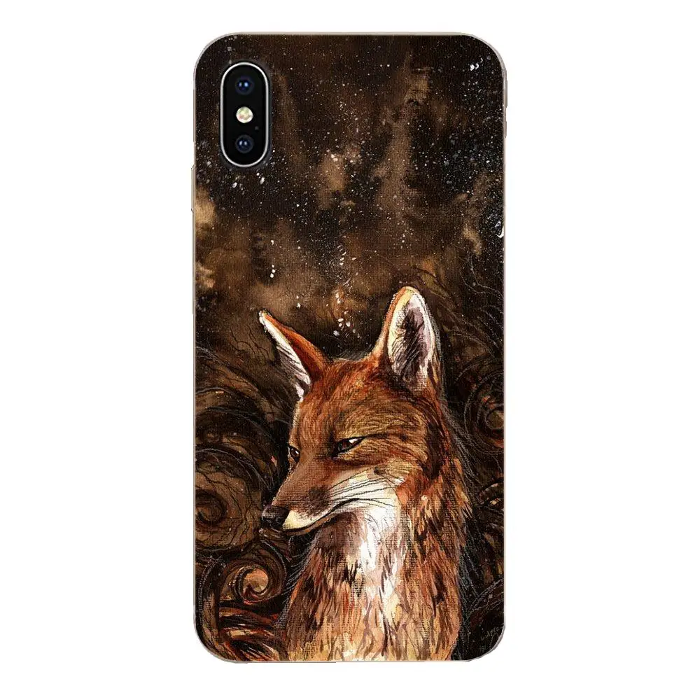 Мягкие термополиуретановые чехлы с животными и милой лисой кошкой для huawei P7 P8 P9 P10