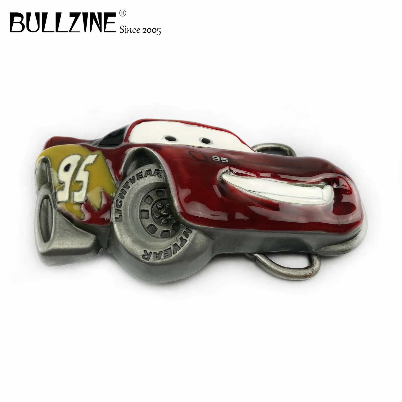 В Bullzine автомобиля пряжка на ремешке с цветной эмалью магическое Оловянное