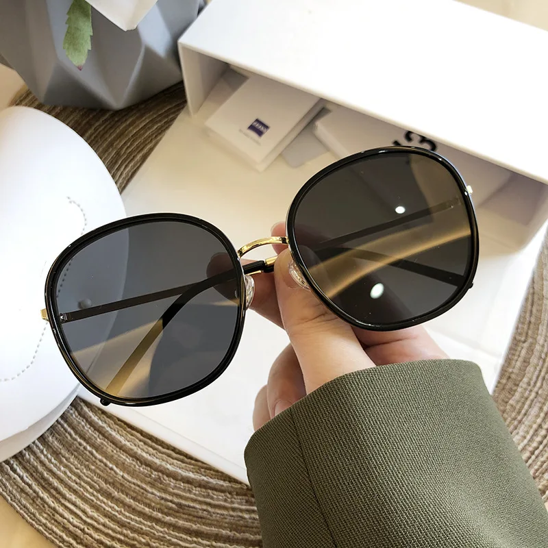 Солнцезащитные очки Мужские поляризационные в круглой оправе с защитой от