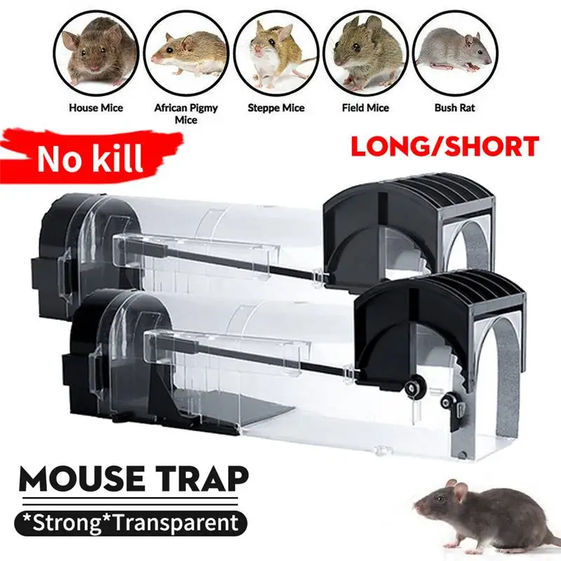 

Нетоксичная ловушка для крыс, клетка для захвата мышей, управление грызунами, ловушка для мыши для хомяка, прозрачная ловушка для гуманных ж...