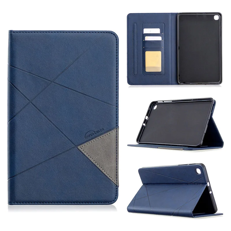 

Business Splicing Leather Case For Samsung Galaxy Tab A 8.4 2020 SM-T307 SM-T307U 8.4 inch With Card Slots Shockproof Cover