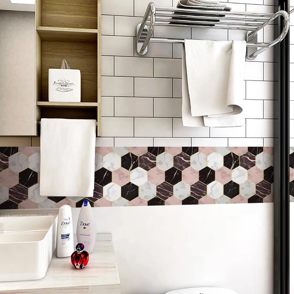 Водостойкая обновление Красной сетчатой туалетной стены с самоклеющейся