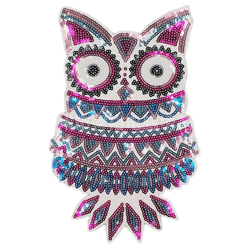 Нашивки для одежды с пайетками совами и птицами 33 см | Дом сад