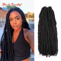 synthetic faux locs crochet braids hair dreadlocks knotless hook dreads ombre color braiding hair extensions for women