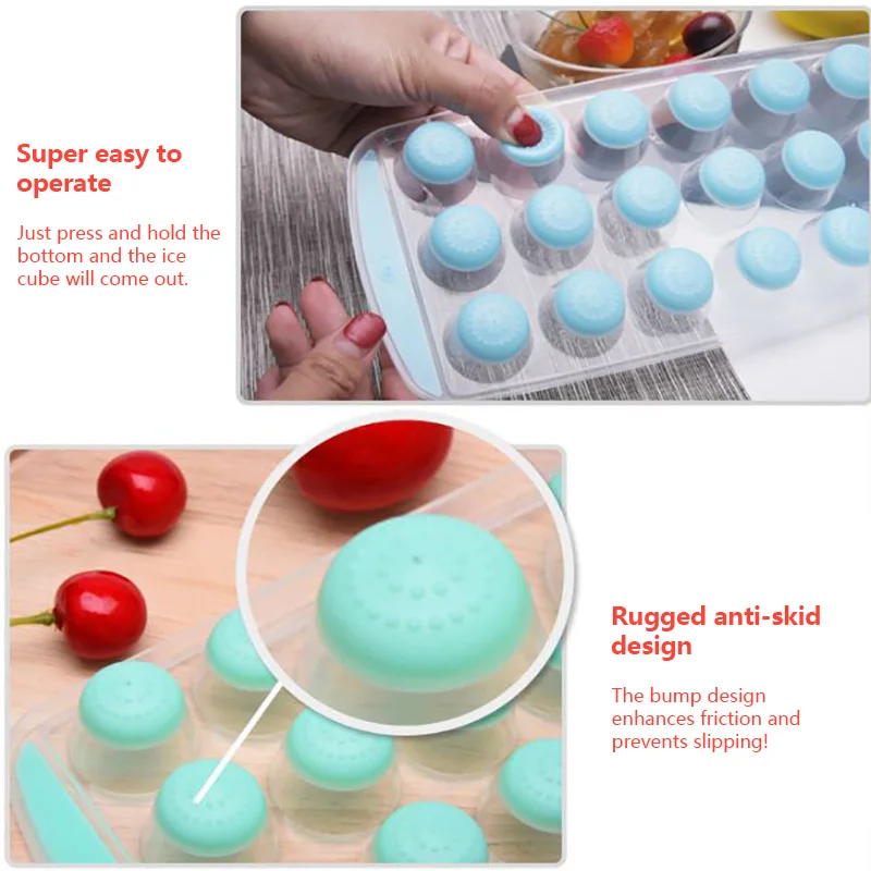24 Сетки пищевой силиконовый ледяной поднос формы упругие TPR мягкое дно льда DIY