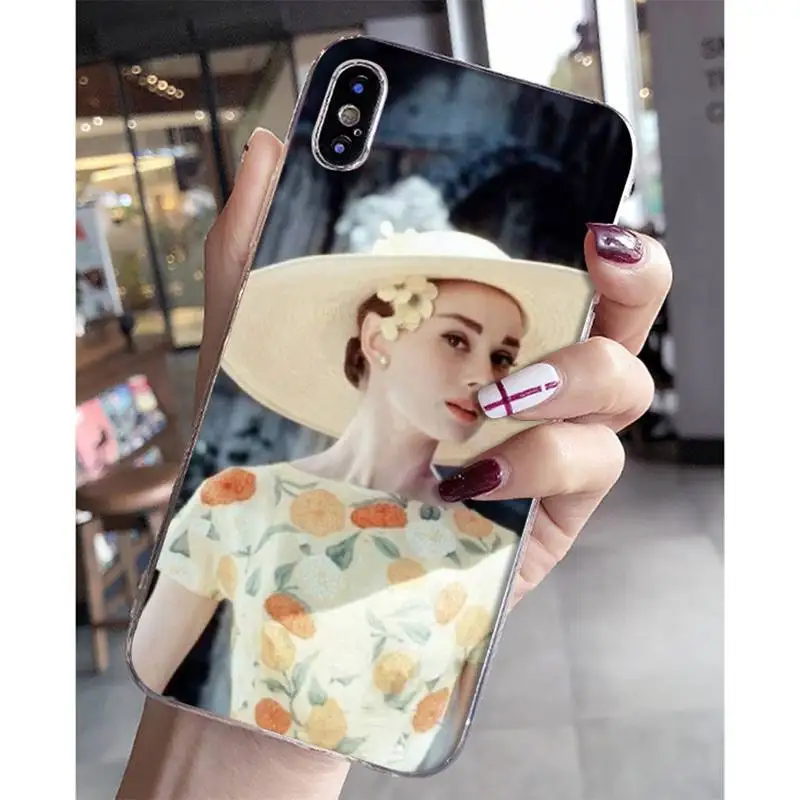YNDFCNB сексуальный чехол для телефона Одри Хепбёрн iPhone 11 12 13 mini pro XS MAX 8 7 6 6S Plus X 5S SE 2020
