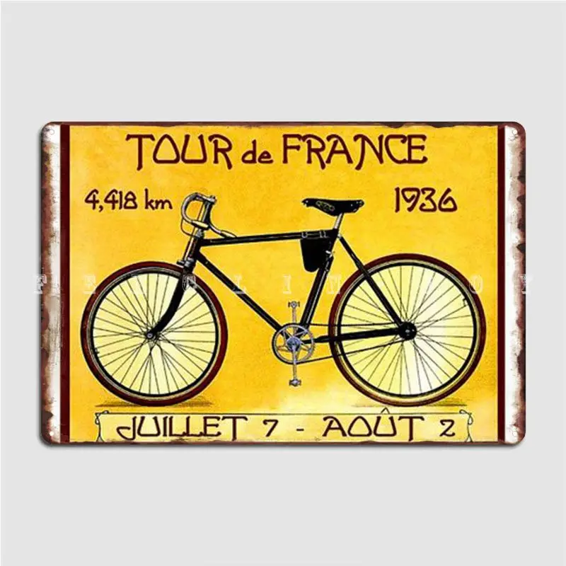 

Bicycle Poster Metal Plaque Bar Cave Poster Wall Cave Decoration Tin Sign Poster