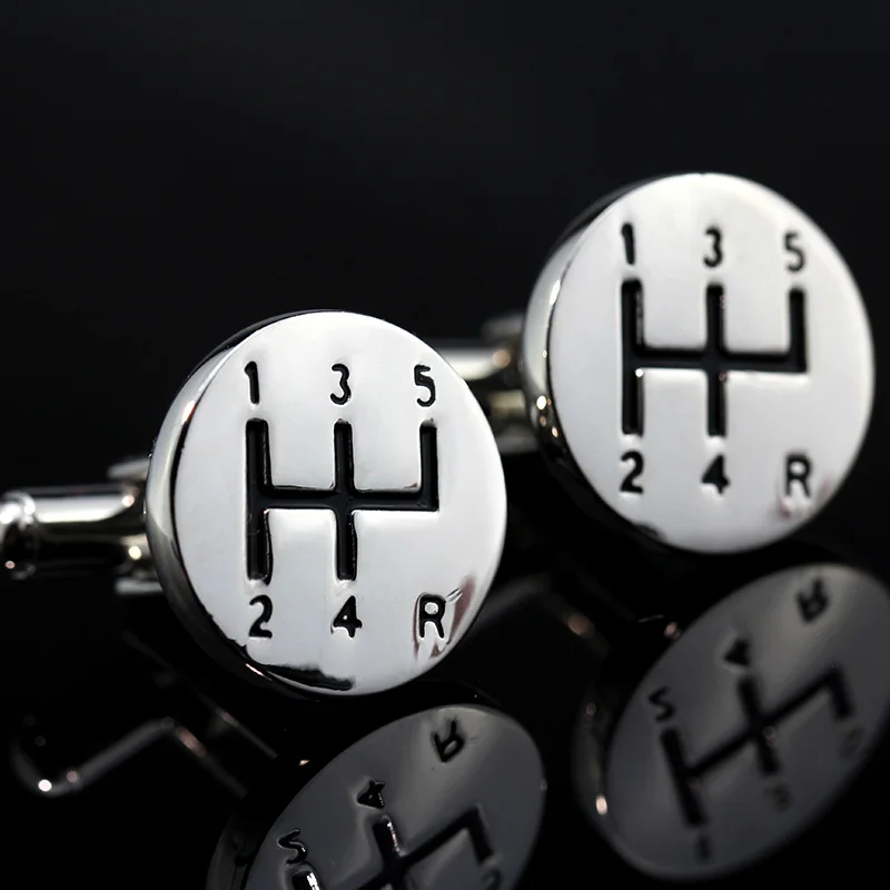 Роскошная рубашка запонки для мужчин подарок брендовая кнопка эмаль цвет радуги